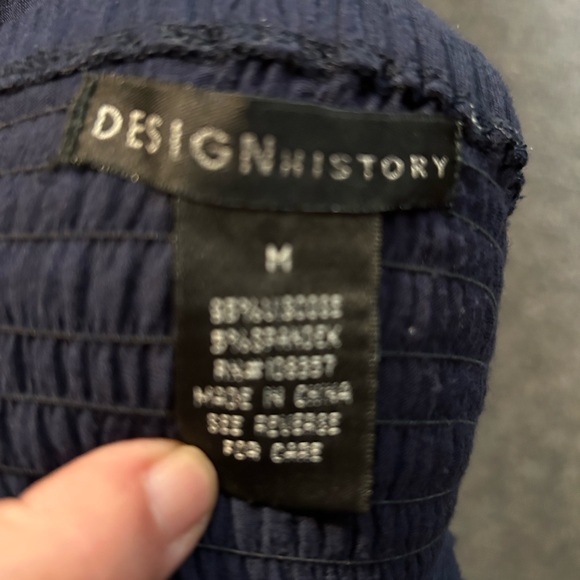 Strapless Maxi NavyBlue ‘Design History’ dress. Medium Elastic back panel. Soft! - Picture 3 of 5